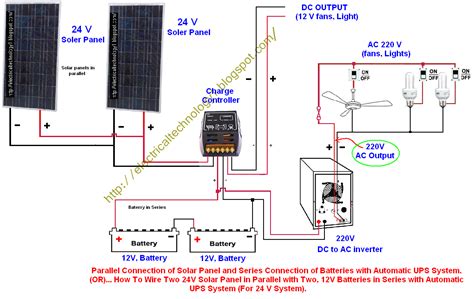 Solar photovoltaic (pv) panels convert sunlight into electricity for your home. Diy Solar Panel Wiring Diagram To V3 Breaker 001 1024 768 Fair Ups Inside 12V | Solar panels ...
