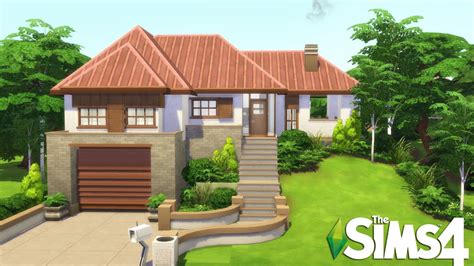 Base Game Split Level Town House 🏠 No Cc The Sims 4 Speed Build