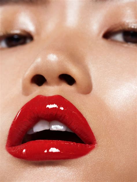 Gloss Lip Dewy Skin Beauty Shots Editorial Makeup Beauty Model