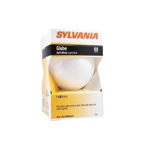 Sylvania G40 Soft White Medium Base E 26 Dimmable Light Bulb At