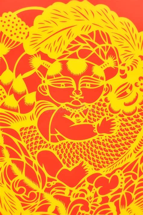 Paper Cut Of Chinese Traditional Pattern Stock Image Image Of Chinese