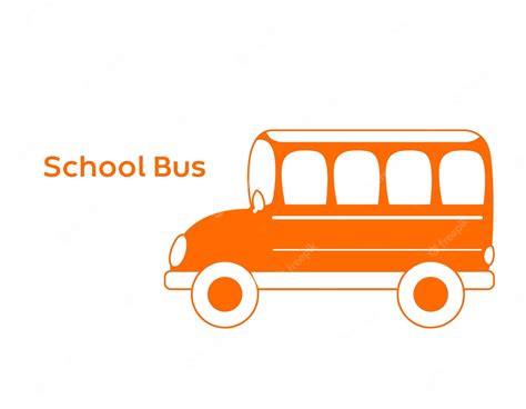 Premium Vector School Bus Isolated Vector Silhouettes