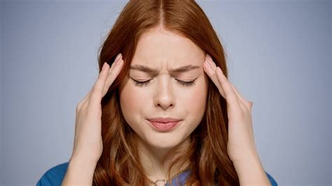Closeup Apathetic Woman Having Headache On Stock Footage Sbv 338798773