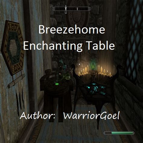Breezehome Enchanting Table Wg At Skyrim Nexus Mods And Community