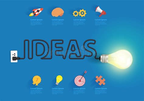 Vector Creative Light Bulb Ideas Stock Vector Illustration Of Bulb