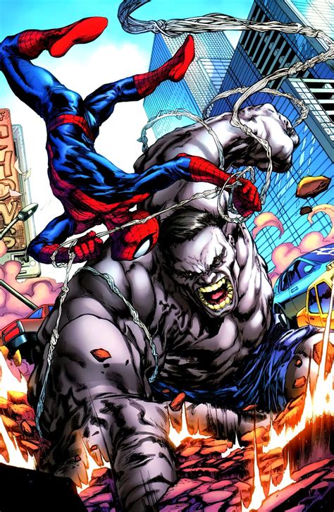 Ultimate Hulk Vs Spider Man By Carlo Pagulayan Hulk Marvel Ultimate