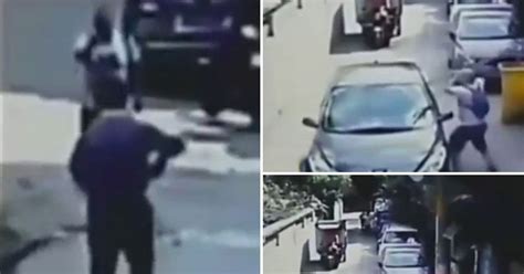 Cctv Captures Moment Teacher Attacks Elderly Driver With A Broom Before