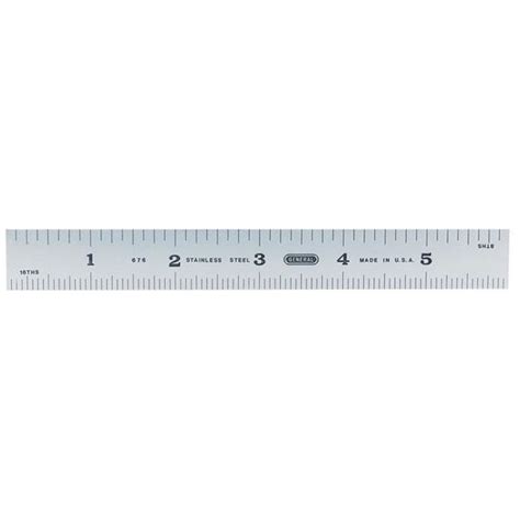 Precision Stainless Steel Ruler 6 Inch Rigid General Tools