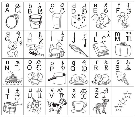 ParaÍso Do Educando Alfabetização Alfabeto Ilustrado Modelos De
