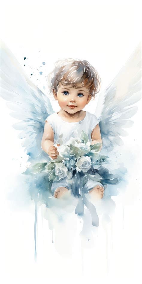 Baby Angel Beautiful Angels Pictures Angel Pictures Watercolor Angel