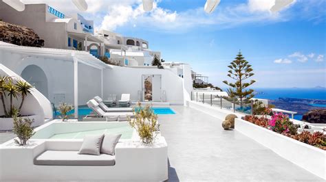7 Top Villas With Private Pool In Santorini Greek Villas Boutique
