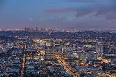 A Shot Of Glendale And Downtown La In The Back Rlosangeles