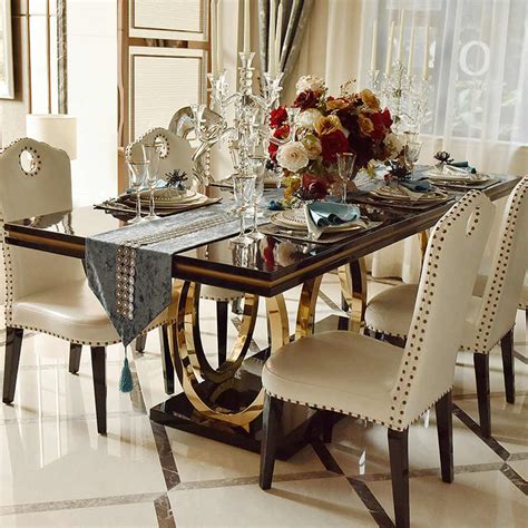 Luxury Design Modern Dining Room Furnitures Table And Chair Aliexpress