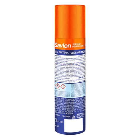 Savlon Surface Disnfectant Spray 400ml290g Itc Estore