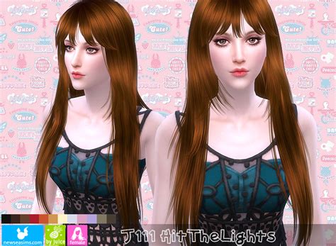 My Sims 4 Blog Newsea Hit The Lights Hair For Females