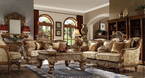 Hd 610 Homey Design Upholstery Living Room Set Victorian