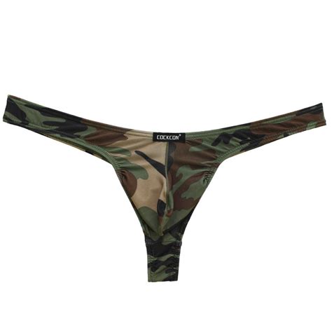 Buy Yizyif Camoue Mens Low Rise G String Bikini Swimwear Online At