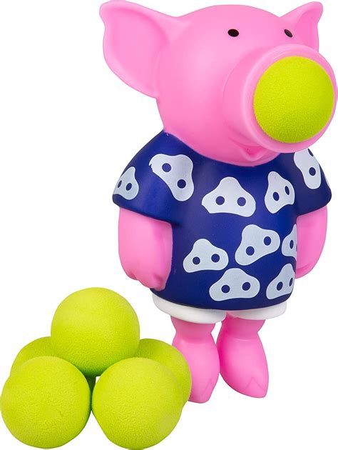Hog Wild Pig Popper Toy Shoot Foam Balls Up To 20 Feet 6 Balls