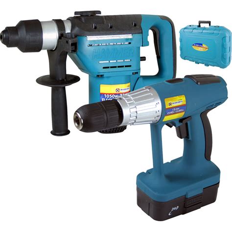 This is because of its portability and the ability to perform various drilling tasks from basic to complex ones easily and effortlessly. 2PC COMBO SET 24V CORDLESS DRILL 2 BATTS + 1050W ROTARY ...
