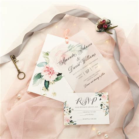 how to diy your wedding invitations with vellum paper stylish wedd blog