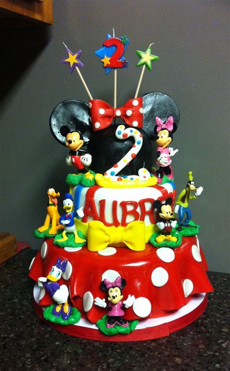 The bakery shops demand high prices for such cakes. Pin by Veronica Weaver on Custom cakes | Mickey mouse clubhouse birthday party, Mickey mouse ...