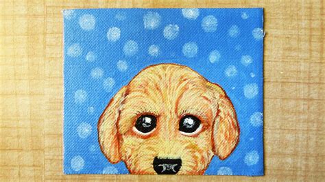 How To Easily Paint A Dog In Acrylics Dog Painting Tutorial For