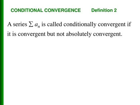 Ppt 116 Absolute Convergence And The Ratio And Root Tests Powerpoint