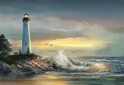 Gordon Lighthouse Painting At Explore Collection