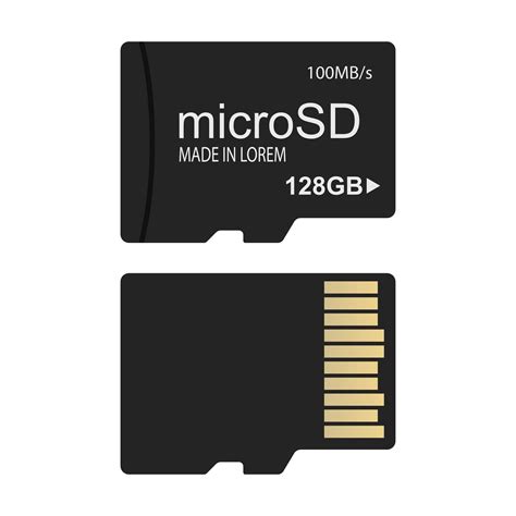 Micro Sd Card Vector Design Illustration Isolated On White Background