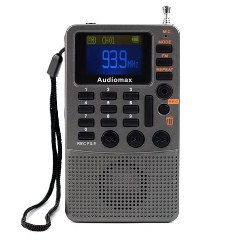 Audiomax Mini Pocket Radio Fm Stereo Radio Receiver Best Mp3 Player Rec