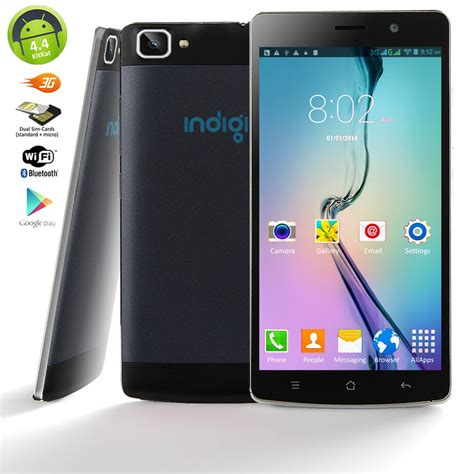 Indigi Unlocked 55 Duo Core Android 44 Kit Kat Dualsim 3g Smart
