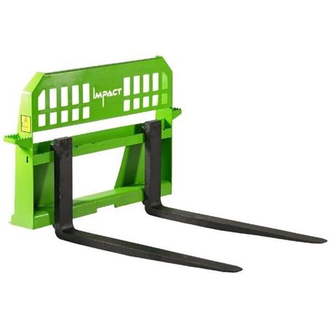 1800kg Pallet Forks Impact Attachments To Suit Skid Steer And Track Loader