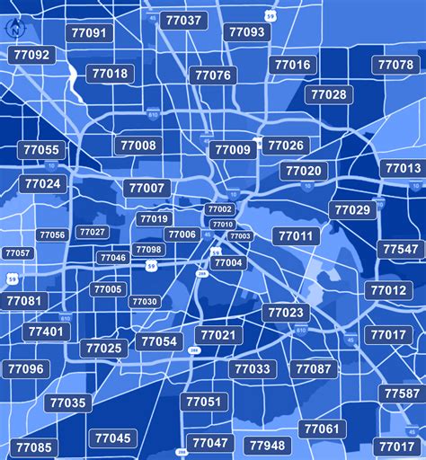Houston Tx Zip Codes Map Map Of New Jersey