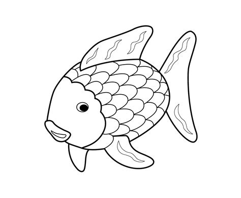 A Coloring Page Of A Fish
