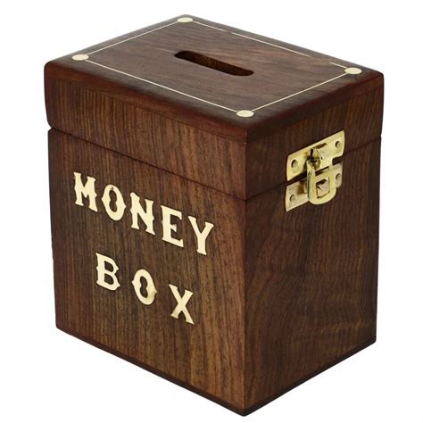 Brown Sheesham Wood And Brass Wooden Money Bank At Rs 220piece In New