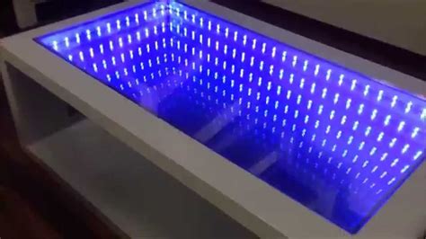 Infinity Mirror Table Self Made Youtube
