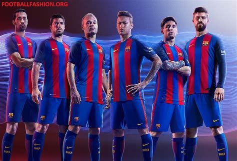 Fc Barcelona 201617 Nike Home Kit Football Fashionorg