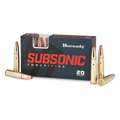 Hornady Subsonic 300 Blackout Sub X 190 Grain 20 Rounds 705766