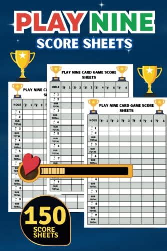 Play Nine Score Sheets 150 Score Pads For Play 9 Golf Card Game 6 X 9