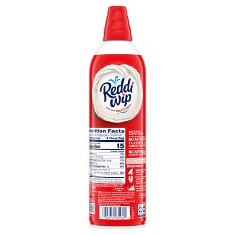 Reddi Wip Original Whipped Topping Made With Real Cream 13 Oz Marianos