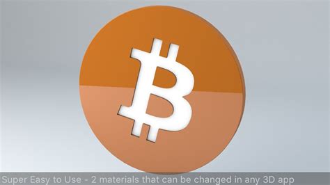 Bitcoin Crypto Currency 3d Logo 3d Model 5 3ds C4d Dae Dxf Fbx