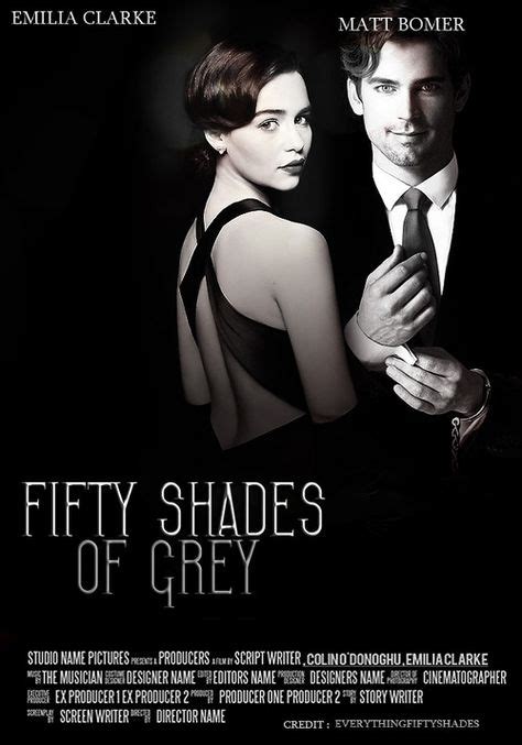 Fifty Shades Of Grey Poster Ana Emilia Clarke Christian Matt Bomer