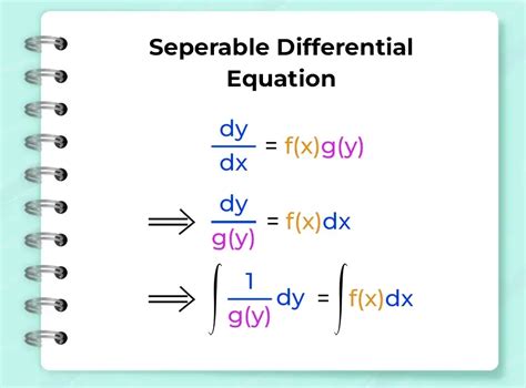 Separable Differential Equations Definition Examples And Steps
