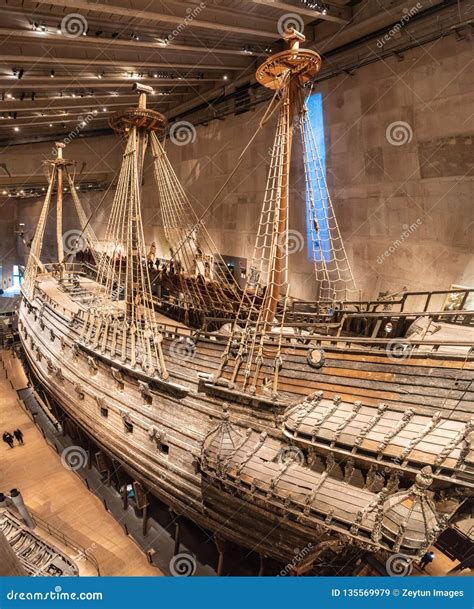 17th Century Warship Vasa Displayed At Vasa Museum Vasamuseet In