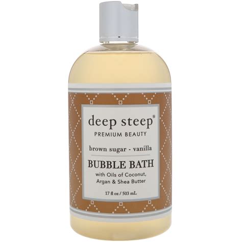 Deep Steep Bubble Bath Brown Sugar Vanilla 17 Fl Oz 503 Ml Iherb