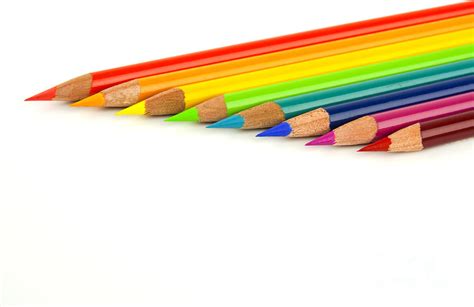 Rainbow Colored Pencils Photograph By Blink Images Fine Art America