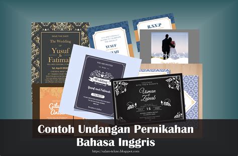 Contoh Undangan Pernikahan dalam Bahasa Inggris Beserta Struktur dan
