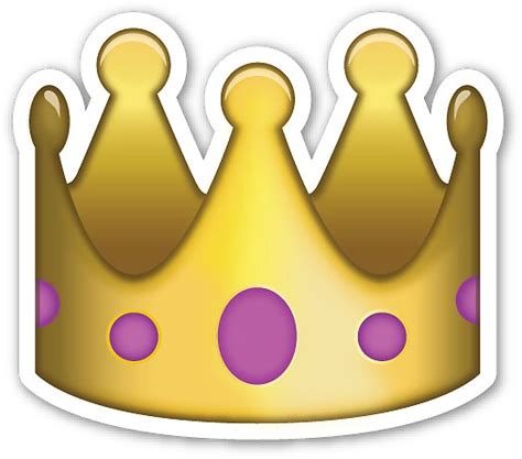 Crown Emoji Sticker Stickers By Gracescale Redbubble