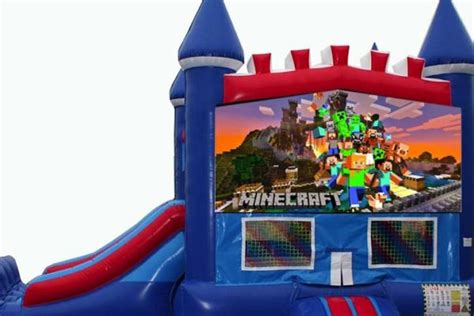 Minecraft Bounce House With Slide Destination Events