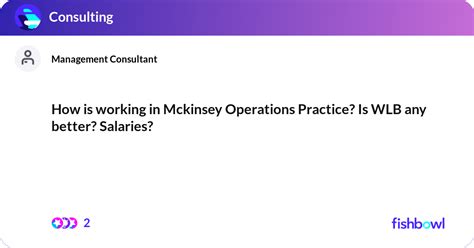 How Is Working In Mckinsey Operations Practice I Fishbowl
